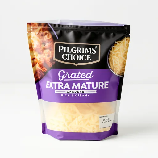 Pilgrims Choice The Crumbly & Creamy One Extra Mature Grated Cheddar 180g