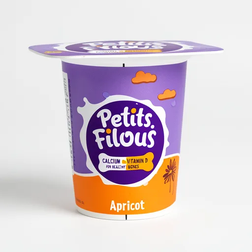 Petits Filous Strawberry & Apricot Kids Yoghurt Big Pots 4x85g