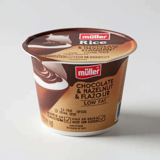 Muller Rice Chocolate, Hazelnut and Caramel Low Fat Desserts