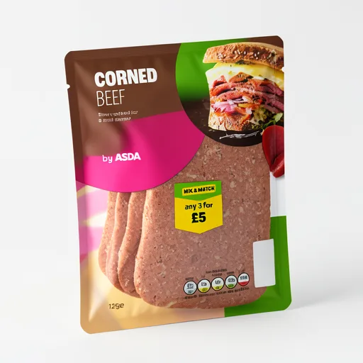 ASDA 4 Slices Corned Beef 125g