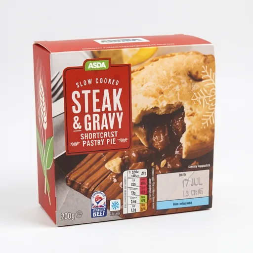 ASDA Steak & Gravy Shortcrust Pie 200g