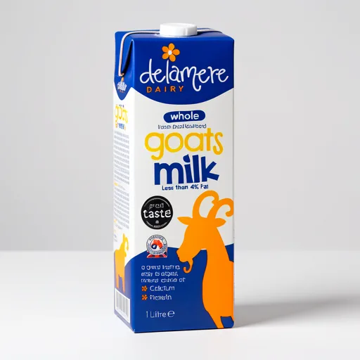 Delamere Whole Fresh Pasteurised Goats Milk 1 Litre