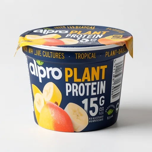 Alpro 15g High Protein Tropical Fruit Dairy Free Soya Yoghurt Alternative 200g