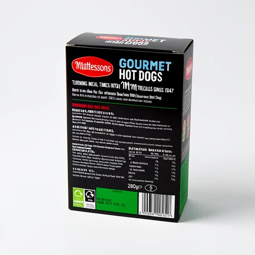 Mattessons 4 Gourmet Hot Dogs Bourbon BBQ 280g