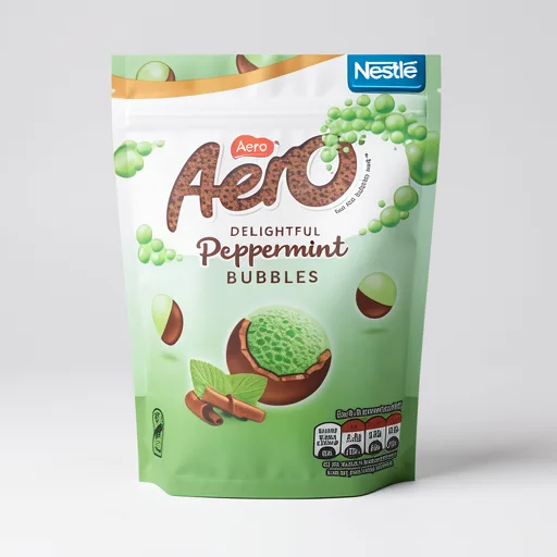 Aero Bubbles Peppermint Mint Chocolate Sharing Bag 92g