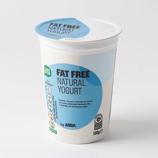 ASDA Fat Free Natural Yogurt 500g
