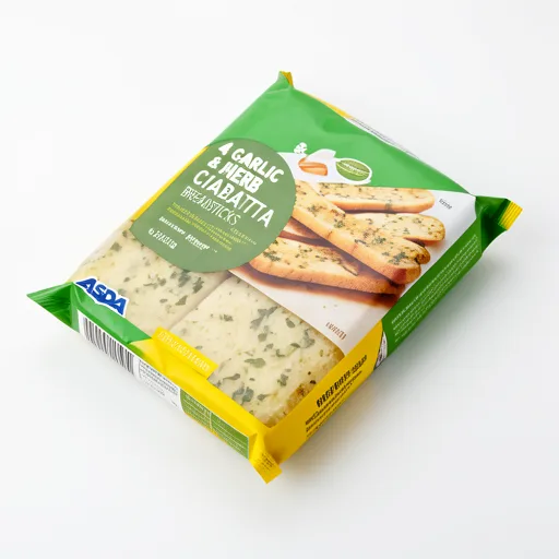 ASDA 4 Garlic & Herb Ciabatta Breadsticks 130g