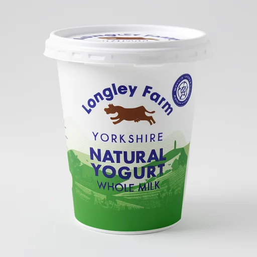 Longley Farm Yorkshire Natural Yogurt Whole Milk 450g