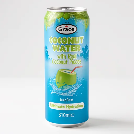 Grace Coconut Water Juice Drink with Real Coconut Pieces 310ml