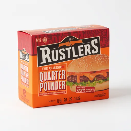 Rustlers Quarter Pounder Cheese Burger 190 G