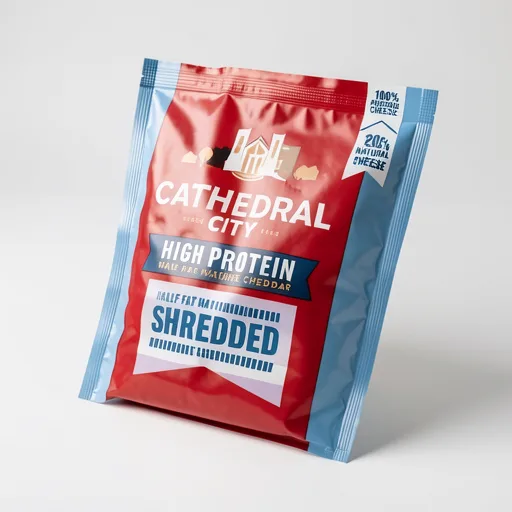 Cathedral City High Protein Half Fat Mature Grated Cheddar Cheese 180g