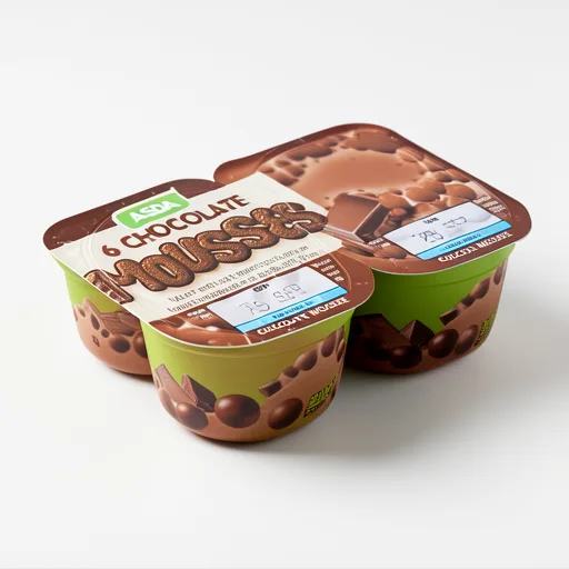 ASDA 6 Chocolate Mousses 6 x 60g (360g)