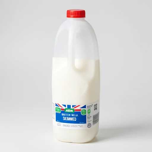ASDA British Milk Skimmed 4 Pints