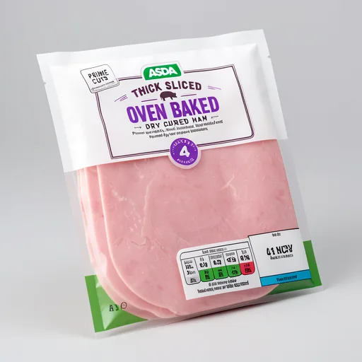 ASDA 5 Slices Oven Baked Dry Cured Ham 120g