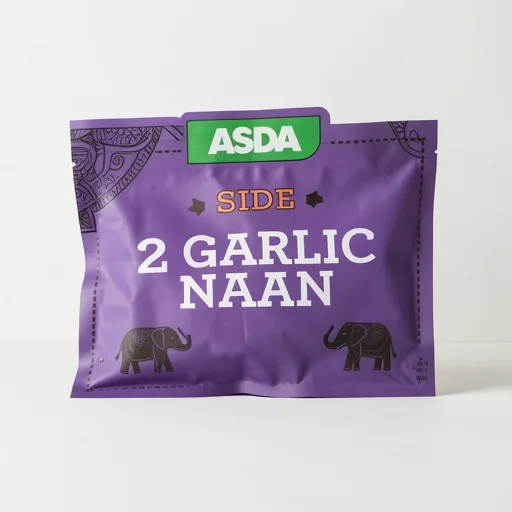 ASDA Side for Two 2 Flame - Baked Garlic & Coriander Naans 320g