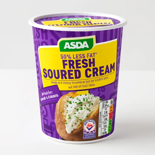 ASDA Reduced Fat Fresh Soured Cream 300ml