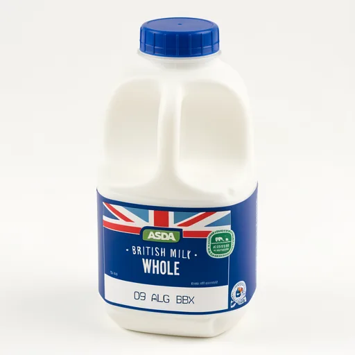 ASDA British Milk Whole 1 Pint/568ml