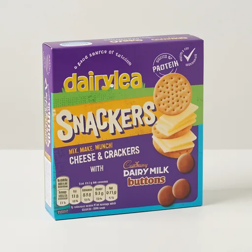 Dairylea Snackers Cheese & Crackers with Cadbury Buttons Cheese Snack 57.5 g