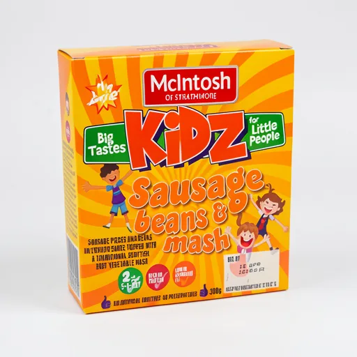 McIntosh of Strathmore Kidz Sausage, Beans & Mash