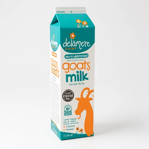 Delamere Semi-Skimmed Fresh Pasteurised Goats Milk 1 Litre