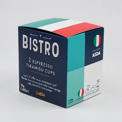 Bistro by ASDA Espresso Tiramisu Cups Dessert 170g (2 x 85g)