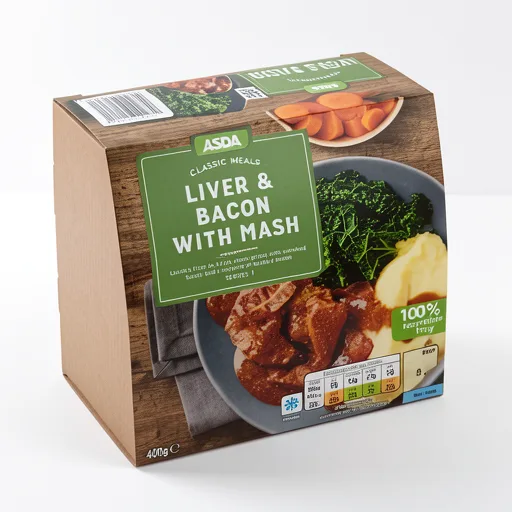 ASDA Meal for One Liver & Bacon with Buttery Mash 400g