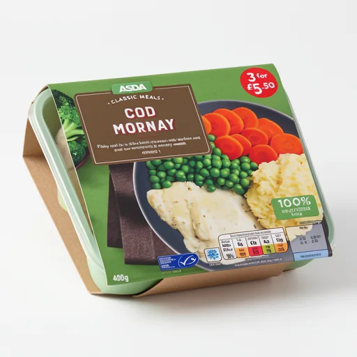 ASDA Cod Mornay with Buttery Mash 400g
