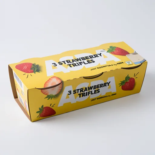 JUST ESSENTIALS by ASDA 3 Strawberry Trifles (3 x 113g) 339g