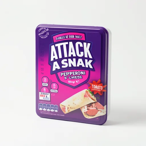 Attack A Snak Pepperoni N'Cheese Wrap Kit with Tomato Ketchup 83g
