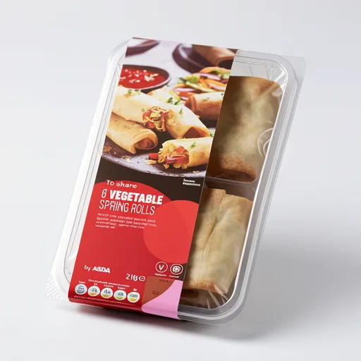 ASDA to Share 6 Vegetable Spring Rolls 216g