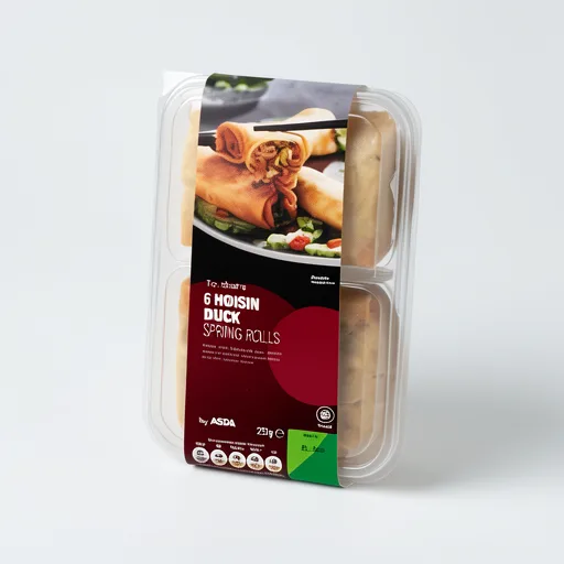 ASDA 6 Hoisin Duck Spring Rolls 216g
