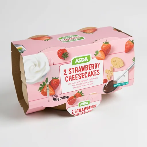 ASDA Strawberry Cheesecakes 2 x 100g (200g)