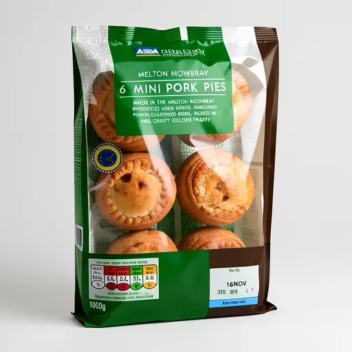 ASDA 6 Mini Melton Mowbray Pork Pies 300g