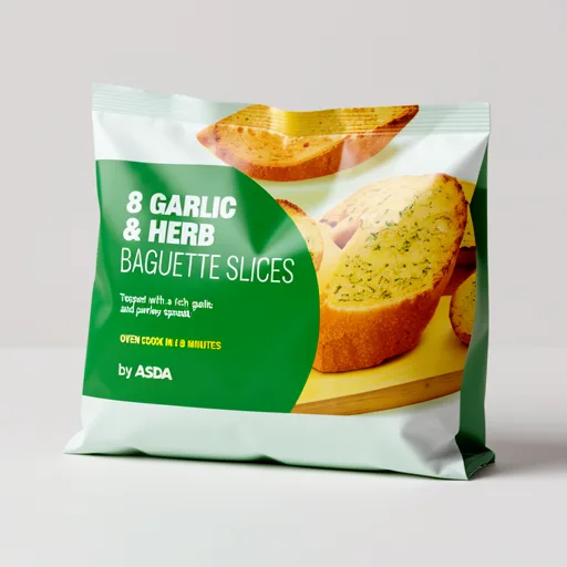 ASDA 8 Garlic & Herb Baguette Slices 220g