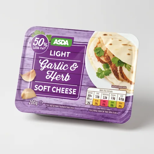 ASDA Lighter Garlic & Herb Soft Cheese 200g