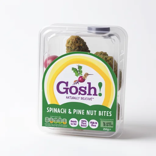Gosh! Spinach & Pine Nut Bites with Chickpeas, Lemon & Parsley 266g