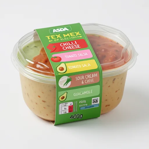 ASDA Tex Mex Dip Selection 4 x 100g (400g)