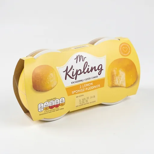 Mr Kipling Lemon Sponge Pudding Cake Dessert 2x95g