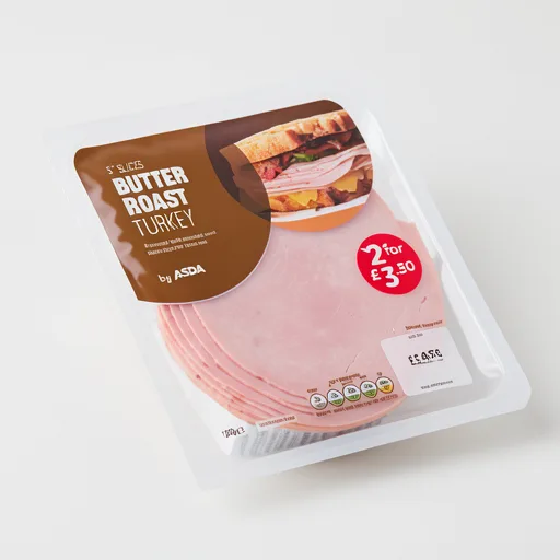 ASDA 5 Slices Butter Roast Turkey 120g