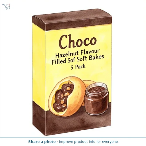 Choco Hazelnut Flavour Filled Soft Bakes 5 Pack