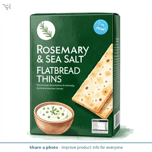 Rosemary & Sea Salt Flatbread Thins