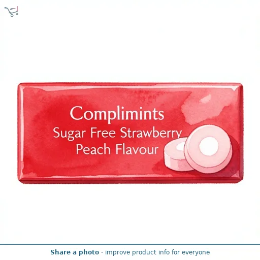 Complimints Sugar Free Strawberry & Peach Flavour