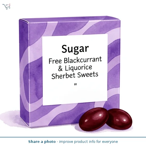 Sugar Free Blackcurrant & Liquorice Sherbet Sweets