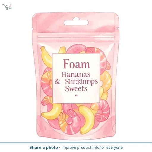 Foam Bananas & Shrimps Sweets