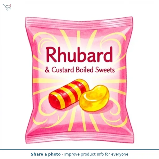 Rhubarb & Custard Boiled Sweets