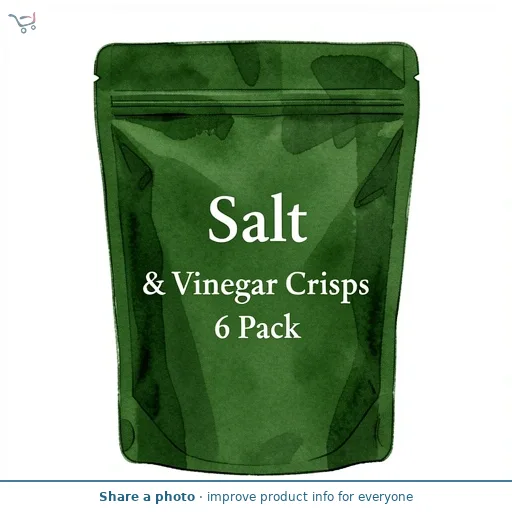 Salt & Vinegar Crisps 6 Pack