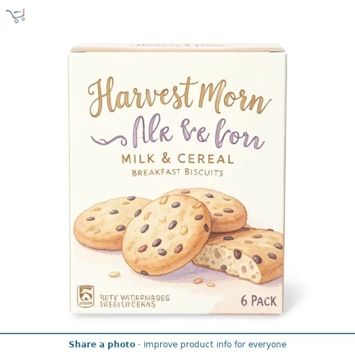 Milk & Cereal Breakfast Biscuits 6 Pack