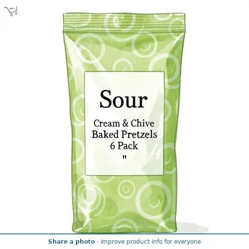 Sour Cream & Chive Baked Pretzels 6 Pack