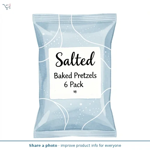 Salted Baked Pretzels 6 Pack