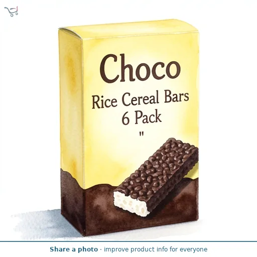 Choco Rice Cereal Bars 6 Pack